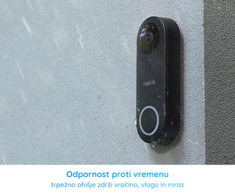 Reolink DOORBELL D340P pametni video zvonec, 2K+, PoE, nočno snemanje, zaznavanje gibanja, aplikacija, dvosmerna komunikacija, vodoodpornost