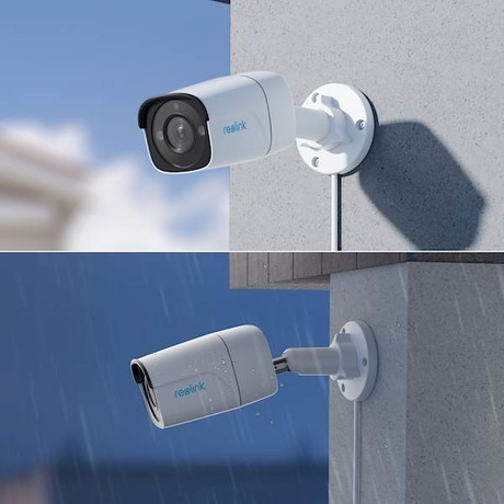 Reolink P320 IP kamera, 5MP Super HD, PoE, Night Vision nočno snemanje, aplikacija, IP66 vodoodpornost, dvosmerna komunikacija, bela