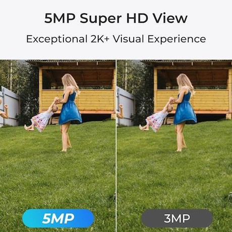 Reolink P324 IP kamera, 5MP Super HD, PoE, Night Vision nočno snemanje, aplikacija, IP67 vodoodpornost, dvosmerna komunikacija, bela