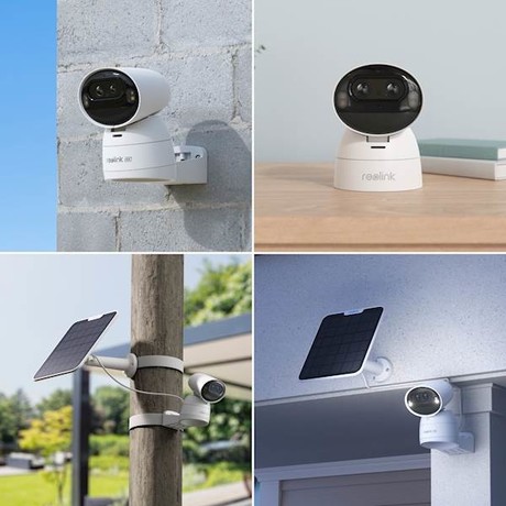 Reolink ARGUS B730 IP kamera, 4K 8MP Ultra HD, Dual WiFi, 4800mAh baterija, vrtenje in nagibanje, barvno nočno snemanje, LED reflektorji, aplikacija, vodoodpornost, dvosmerna komunikacija, bela