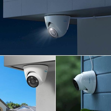 Reolink P434 IP kamera, žična, 8MP Ultra HD, PoE, dvosmerna komunikacija, barvno nočno snemanje, bela