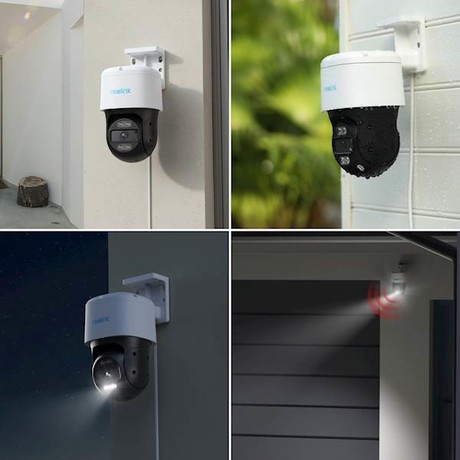 Reolink TRACKMIX P830 IP kamera, 4K 8MP Ultra HD, PoE, vrtenje in nagibanje, barvno nočno snemanje, LED reflektorji, aplikacija, IP65 vodoodpornost, dvosmerna komunikacija, bela