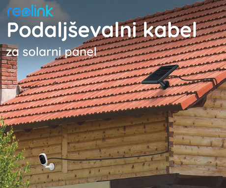 Reolink Solar EX podaljševalni kabel, USB Type-C, 4.5m, kompatibilnost z Reolink kamerami in solarnimi paneli, bel