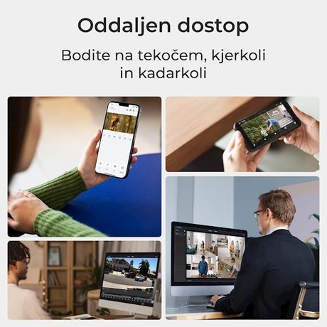 Reolink NVS8-12MD4 varnostni komplet, 1x NVS snemalna enota (2TB) + 4x IP kamera, 4K 12MP Ultra HD+, PoE, barvno nočno snemanje, LED reflektor, aplikacija, IP67, dvosmerna komunikacija