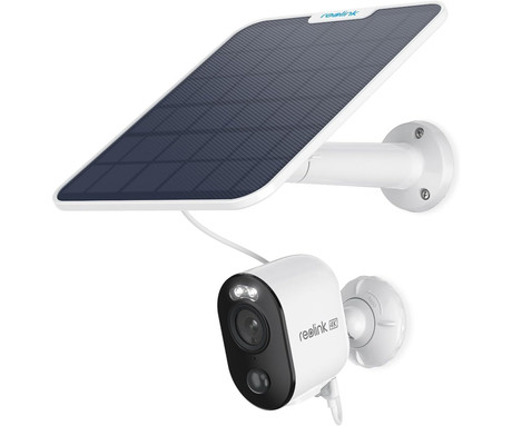 Reolink ARGUS 3 ULTRA IP kamera, 4K 8MP Ultra HD, Dual WiFi, baterija, barvno nočno snemanje, LED reflektorji, aplikacija, vodoodporna, dvosmerna komunikacija, bela