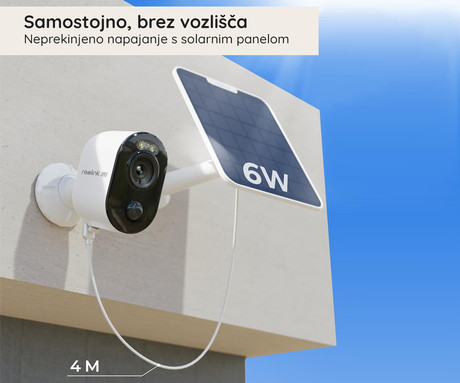 EOL - Reolink ARGUS 3 ULTRA IP kamera, 4K 8MP Ultra HD, Dual WiFi, baterija, barvno nočno snemanje, LED reflektorji, aplikacija, vodoodporna, dvosmerna komunikacija, bela