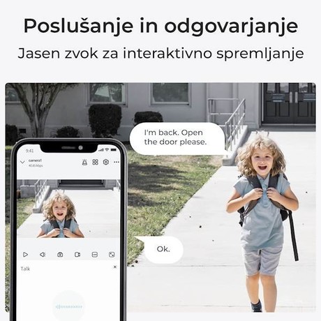 Reolink ARGUS B310 IP kamera, 3MP Super HD, Dual WIFI, baterija, barvno nočno snemanje, LED reflektorji, aplikacija, IP65 vodoodpornost, dvosmerna komunikacija, bela