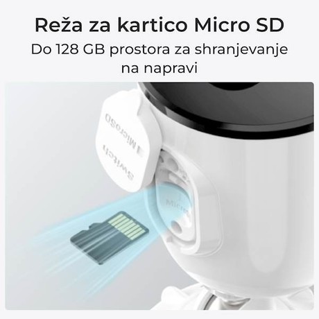 Reolink ARGUS B310 IP kamera, 3MP Super HD, Dual WIFI, baterija, barvno nočno snemanje, LED reflektorji, aplikacija, IP65 vodoodpornost, dvosmerna komunikacija, bela