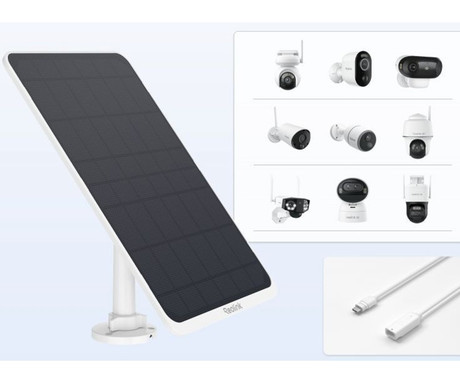 Reolink SOLARNI PANEL 3, 12W, solarno napajanje kamer, 4m kabel, USB Type-C, bel