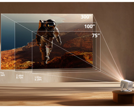 BYINTEK UFO U90 MAX prenosni 4LED DLP projektor, Android TV, Dual WIFI, Bluetooth, polnilna baterija, 700 ANSI lumnov, samodejni fokus, STEREO zvočniki, max 4K UHD, USB / HDMI / AUX, +daljinec, bel