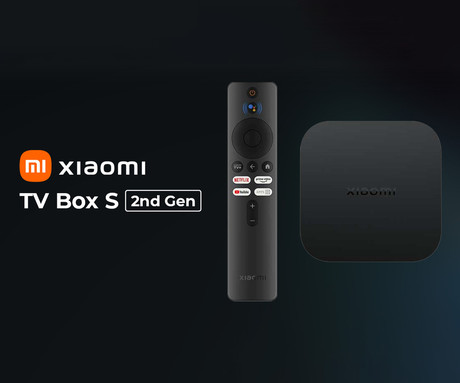 XIAOMI Mi TV Box S 2nd Gen medijski predvajalnik, 4K Ultra HD, GoogleTV, Chromecast, Dolby, Bluetooth 5.2, WiFi, HDMI, črn