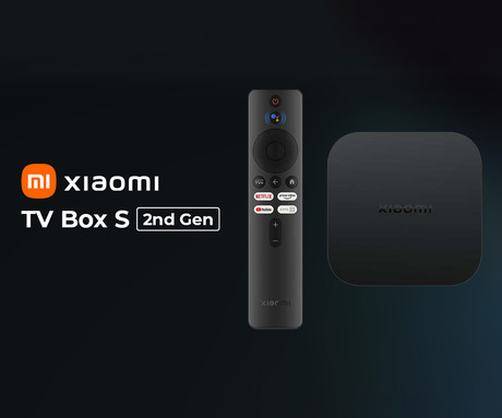 EOL - XIAOMI Mi TV Box S 2nd Gen medijski predvajalnik, 4K Ultra HD, GoogleTV, Chromecast, Dolby, Bluetooth 5.2, WiFi, HDMI, črn