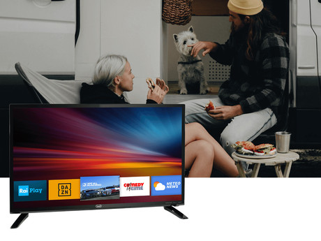 LED TV TREVI 2409, 61cm (24"), SmartTV, Android 11, HD, 220V+12V napajanje, DVB-T2 / DVB-S2 / CI+, HDMI, USB, Hotel Mode