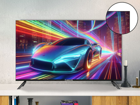 LED TV MANTA 40LFA123E, 101cm (40"), Full HD, Android, WiFi, Dolby Digital+, STEREO 5.1, DVB-C/T/T2/S/S2, Hotel Mode, 3x HDMI, 2x USB, 1x CI+, Frameless oblika