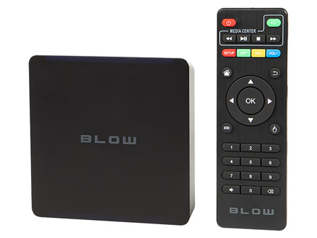 Blow TV BOX 4K V3 medijski predvajalnik, 4K UHD, Android, WiFi, LAN, 2GB + 16GB, HDMI, črn