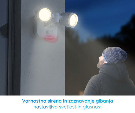 Reolink Floodlight WiFi LED reflektor, pametni, 2000 lumnov, 4200K, WiFi, vrtenje in nagibanje, senzor gibanja, 3 načini osvetlitve, IP65 vodoodpornost, bel