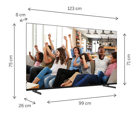 THOMSON 55UG4S14 LED TV sprejemnik, 139cm (55"), 4K UHD, Google TV, 60Hz, WiFi, Bluetooth, Dolby Audio, Google Assistant, Chromecast, Frameless oblika, pametni daljinec