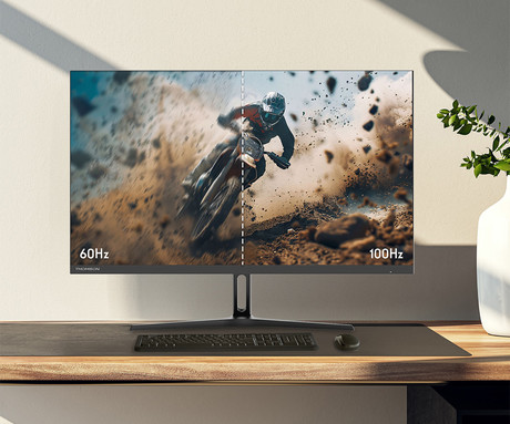 THOMSON M24FB2Y14 monitor, 61cm (24"), Full HD, 100Hz, IPS, 5ms, 250nit, 100% sRGB, HDR10, HDMI, VGA, višina, Adaptive Sync, Anti Glare / Flicker, Low Blue Light