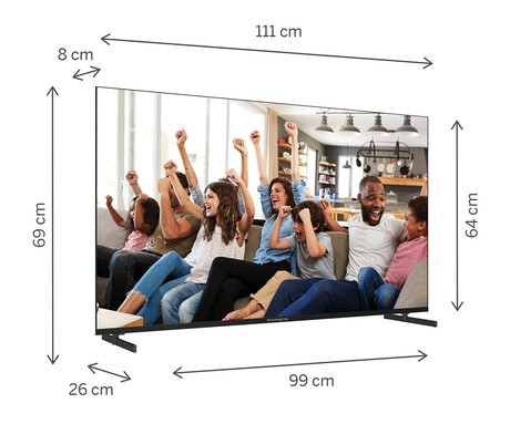 THOMSON 50UG4S14 LED TV sprejemnik, 127cm (50"), 4K UHD, Google TV, 60Hz, WiFi, Bluetooth, Dolby Audio, Google Assistant, Chromecast, Frameless oblika, pametni daljinec