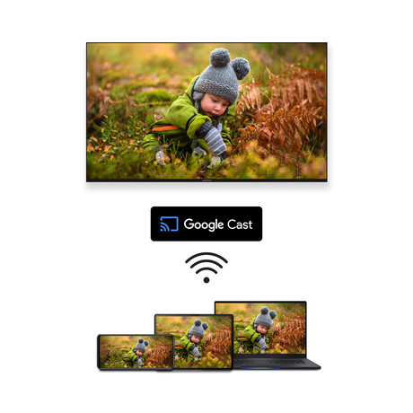 THOMSON 55QG5C14 QLED TV sprejemnik, 139cm (55"), 4K UHD, Google TV, WiFi, Bluetooth, HDR10, Dolby Atmos, Dolby Vision, Google Assistant, Chromecast, HOTEL Mode, vrtljivo stojalo, pametni daljinec