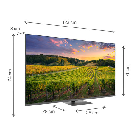 THOMSON 55QG5C14 QLED TV sprejemnik, 139cm (55"), 4K UHD, Google TV, WiFi, Bluetooth, HDR10, Dolby Atmos, Dolby Vision, Google Assistant, Chromecast, HOTEL Mode, vrtljivo stojalo, pametni daljinec