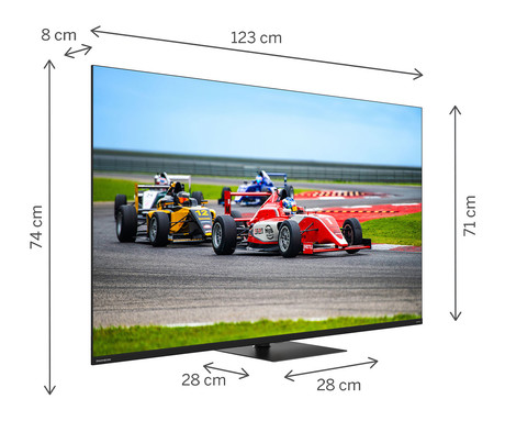 THOMSON 55QG7C14 QLED Pro TV sprejemnik, 139cm (55"), 4K UHD, Google TV, 144Hz, WiFi, Bluetooth, HDR10, Dolby Atmos, Dolby Vision, Google Assistant, Chromecast, vrtljivo stojalo, pametni daljinec