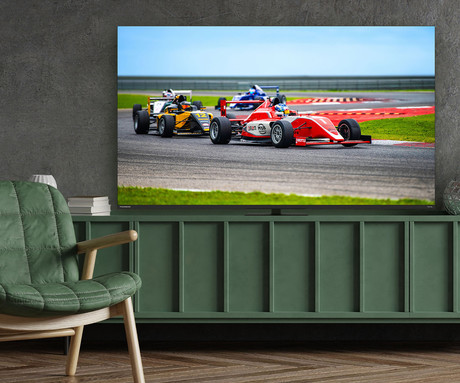 THOMSON 65QG7C14 QLED Pro TV sprejemnik, 164cm (65"), 4K UHD, Google TV, 144Hz, WiFi, Bluetooth, HDR10, Dolby Atmos, Dolby Vision, Google Assistant, Chromecast, vrtljivo stojalo, pametni daljinec