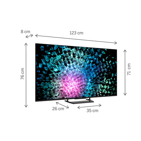 THOMSON 55MG7C15 MiniLED TV sprejemnik, 139cm (55"), 4K UHD, Google TV, 144Hz, WiFi, Bluetooth, HDR10, Dolby Atmos & Vision, STEREO zvočniki, Google Assistant, Chromecast, HOTEL Mode, pametni daljinec