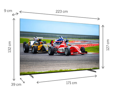 THOMSON 100QG7S14 QLED Pro TV sprejemnik, 254cm (100"), 4K UHD, Google TV, 144Hz, WiFi, Bluetooth, HDR10, Dolby Atmos, Dolby Vision, Google Assistant, Chromecast, stranske nogice, pametni daljinec