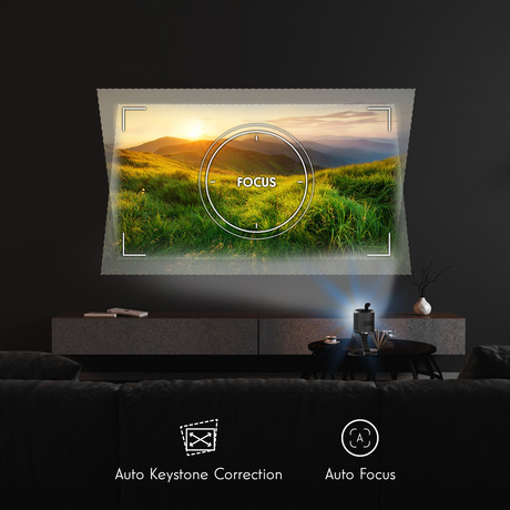 THOMSON VEGA PG35B projektor, 4K UHD, Google TV, pametni daljinec, črn (Premium Black)