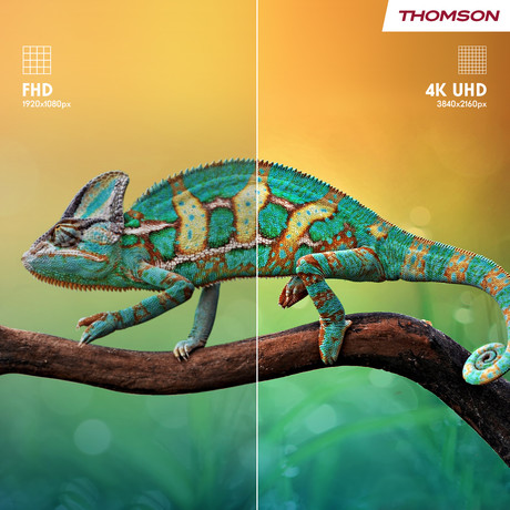 THOMSON 65UG5X15 LED TV sprejemnik, 164cm (65"), 4K UHD, Google TV, WiFi, Bluetooth, HDR10, Dolby Audio, Google Assistant, Chromecast, HOTEL Mode, Frameless oblika, pametni daljinec
