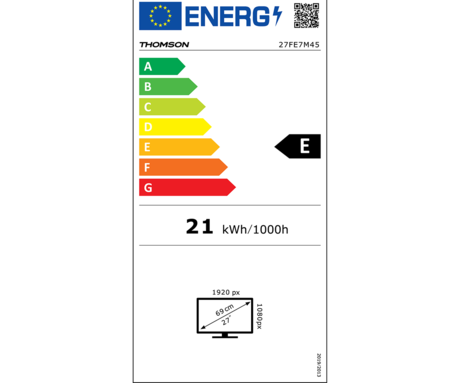 THOMSON 27FE7M45 GO Plus Pro TV sprejemnik, 69cm (27"), Full HD, Android, 5000 mAh baterija, WiFi, Bluetooth, nastavljiv kot / naklon / višina, bel