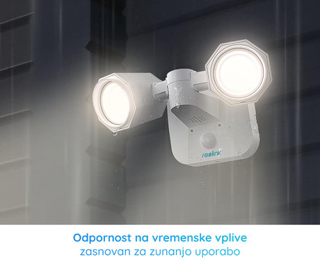 EOL - Reolink Floodlight WiFi LED reflektor, pametni, 2000 lumnov, 4200K, WiFi, vrtenje in nagibanje, senzor gibanja, 3 načini osvetlitve, IP65 vodoodpornost, bel