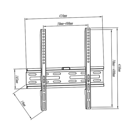 EOL - Nosilec za TV BLOW 76-856, 32''-55'', fiksen, do 35kg, jeklen, črn