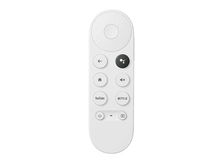 Google CHROMECAST 4K multimedijski predvajalnik / center, 4K UHD, HDR10, Dolby Atmos, Google Home + Assistant, WiFi, Bluetooth, glasovni daljinski upravljalnik, bel (Snow)
