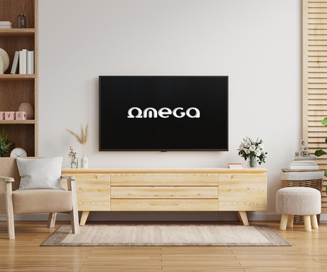 Nosilec za TV OMEGA OUTV600T, 30"-70", naklon,  Vesa do 600x400, do 30kg, naklon od -8° do +15°, profil 53mm