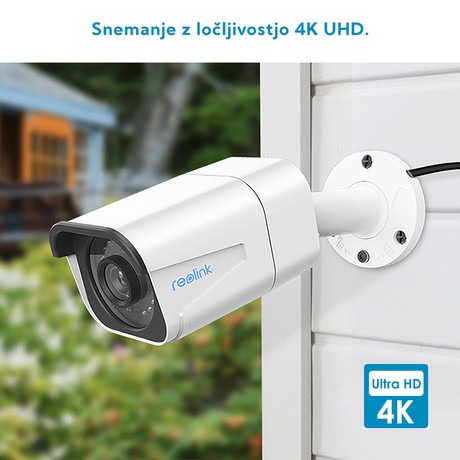 EOL - Reolink PoE set, RLK8-800B4, 4K-UHD NVR snemalna enota, 2T trdi disk + 4x IP kamere 4K B800