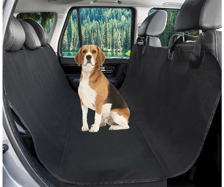 Pet Transport prevleka za zadnje sedeže pri prevozu živali, univerzalna, nepremočljiva, 125x43x38cm, črna, modra, rdeča