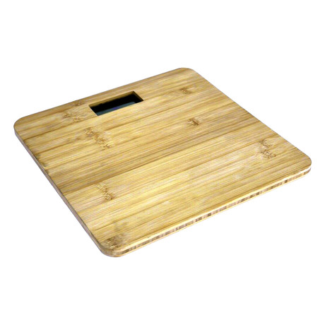 Platinet/OMEGA bambus lesena osebna tehtnica OBSBB, LCD prikazovalnik, do 180kg