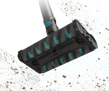 MAMIBOT FLEXA PRO brezžični sesalnik, 2v1 (pokončni, ročni), 14kPa moč, 360° vrtenje, 2200mAh polnilna baterija, 3 nastavki, stenska postaja, ultra lahka teža, za vse površine, črn (Shadow Black)