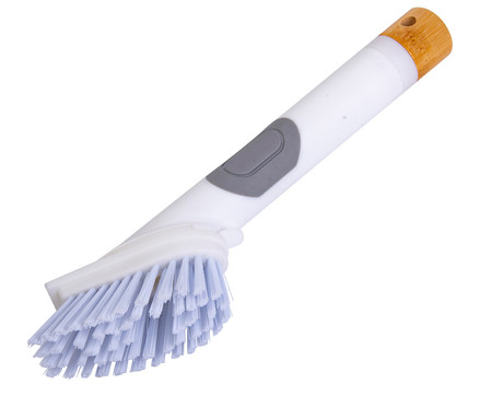 ALPINA krtača za pomivanje posode, z dozirnikom mila, multifunkcijska, les, ABS, 25x3x3cm