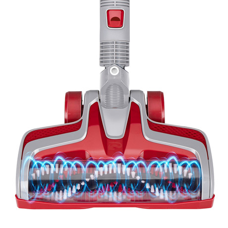 DIRT DEVIL DD9003 brezžični sesalnik, 2v1, pokončni/ročni, 150W, 21.6V polnilna baterija, 700ml posoda za prah, +nastavek, za vse vrste tal in površin, sivo-rdeč