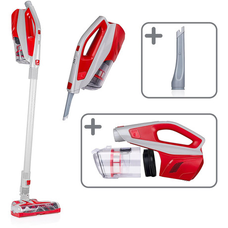 DIRT DEVIL DD9003 brezžični sesalnik, 2v1, pokončni/ročni, 150W, 21.6V polnilna baterija, 700ml posoda za prah, +nastavek, za vse vrste tal in površin, sivo-rdeč