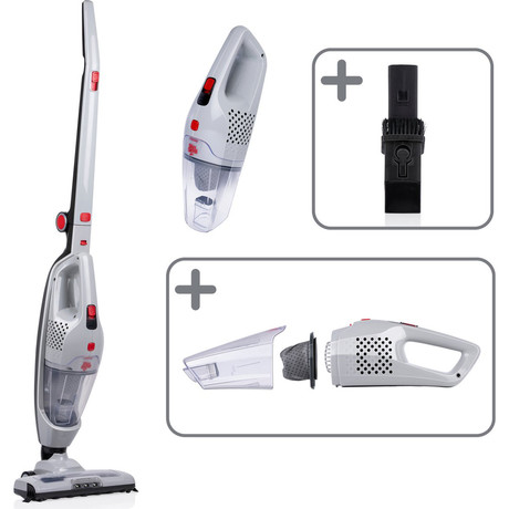 DIRT DEVIL DD9007 brezžični sesalnik, 2v1, pokončni/ročni, 105W, 22.2V polnilna baterija, 500ml posoda za prah, +nastavek, za vse vrste tal in površin, sivo-rdeč