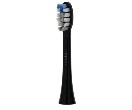 MANTA LOVIO SonicProtect PRO glave za električno zobno ščetko ščetka, 5 glav, srednja trdota, črne (Carbon Black)