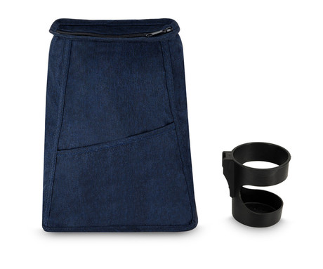 MoMi IVI 3v1 otroški voziček / kolo / tricikel, večnamenski, nastavljiv, zložljiv, črno-moder