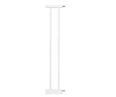 MoMi PAXI otroška ograja / pregrada, varnostna, 2x podaljšek, prilagodljiva velikost, dvojna ključavnica, samodejno zapiranje, odpiranje v obe smeri,  od 75 cm do 103 cm, bela