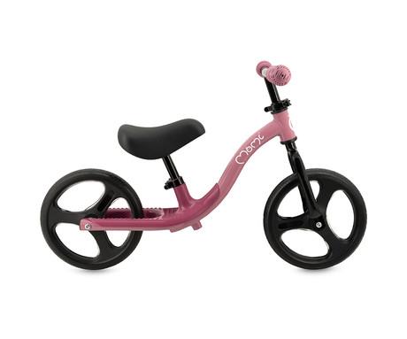 MoMi ISOKA otroško kolo / poganjalec, 10" kolesa, nastavljivo krmilo in sedež, LED osvetlitev, protizdrsni ročaji, opora za noge, ultra lahka teža, 83x52x41.5cm, roza