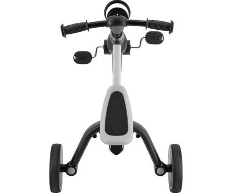 MoMi FILO 3v1 otroški poganjalec / kolo / tricikel, večnamenski, nastavljiv, zložljiv, sivo-črn