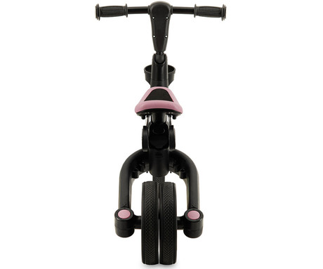 MoMi FILO 3v1 otroški poganjalec / kolo / tricikel, večnamenski, nastavljiv, zložljiv, roza-črn